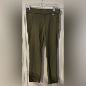 Textured Stretchy Cropped Pant